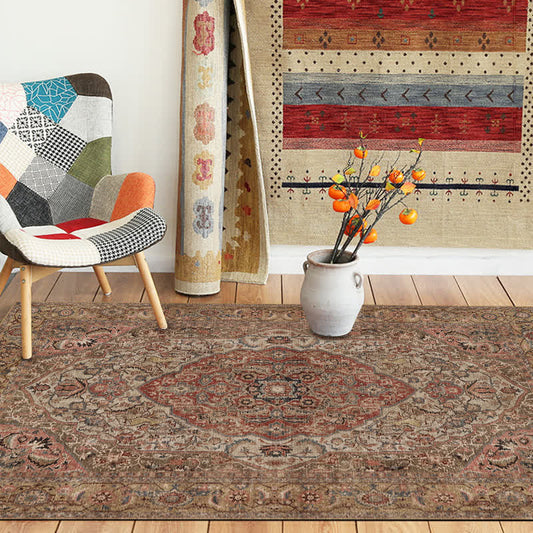 Persian Ethnic Style Anti-slip Washable Area Rug