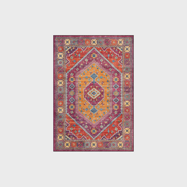 Retro Persian Geometric Anti-slip Indoor Outdoor Rug