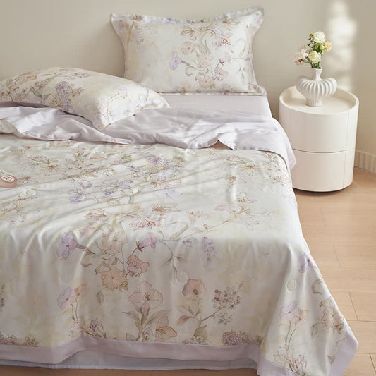 Fresh Floral Summer Soft Bedding Set(4pcs)