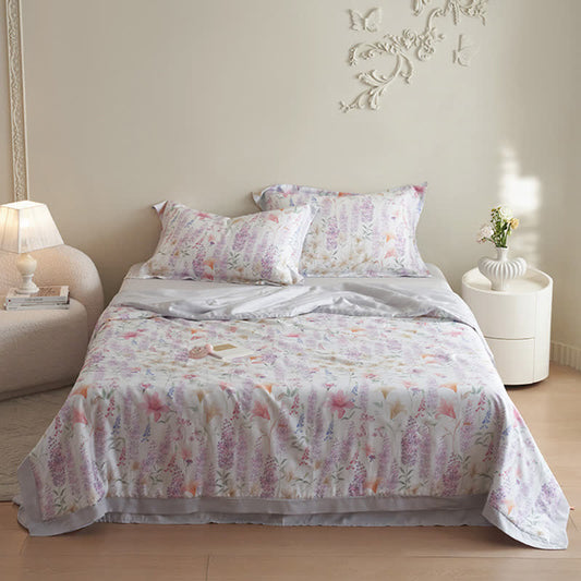Rustic Lavender Summer Bedding Set(4pcs)