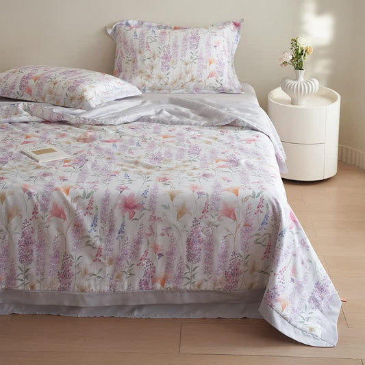 Rustic Lavender Summer Bedding Set(4pcs)
