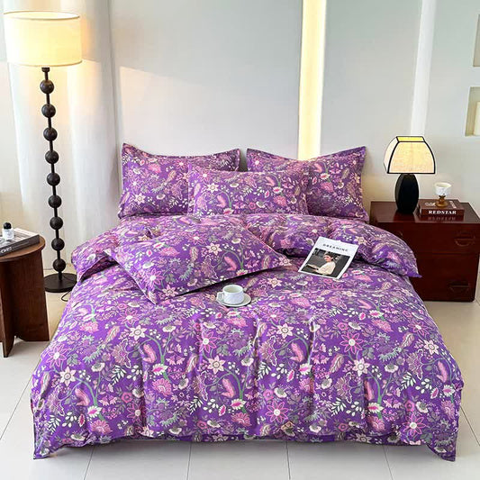 Floral Soft Cotton Gauze Bedding Set(4PCS)