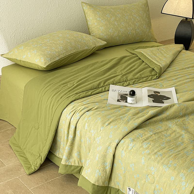 Luxurious Cotton Three-layer Jacquard Summer Quilt - image 3