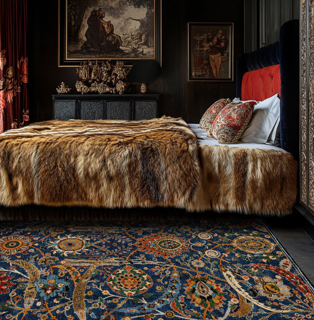 Persian Bohemia Washable Soft Anti-slip Area Rug