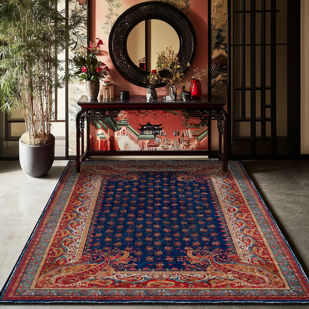 Retro Paisley Soft Anti-slip Indoor Outdoor Rug