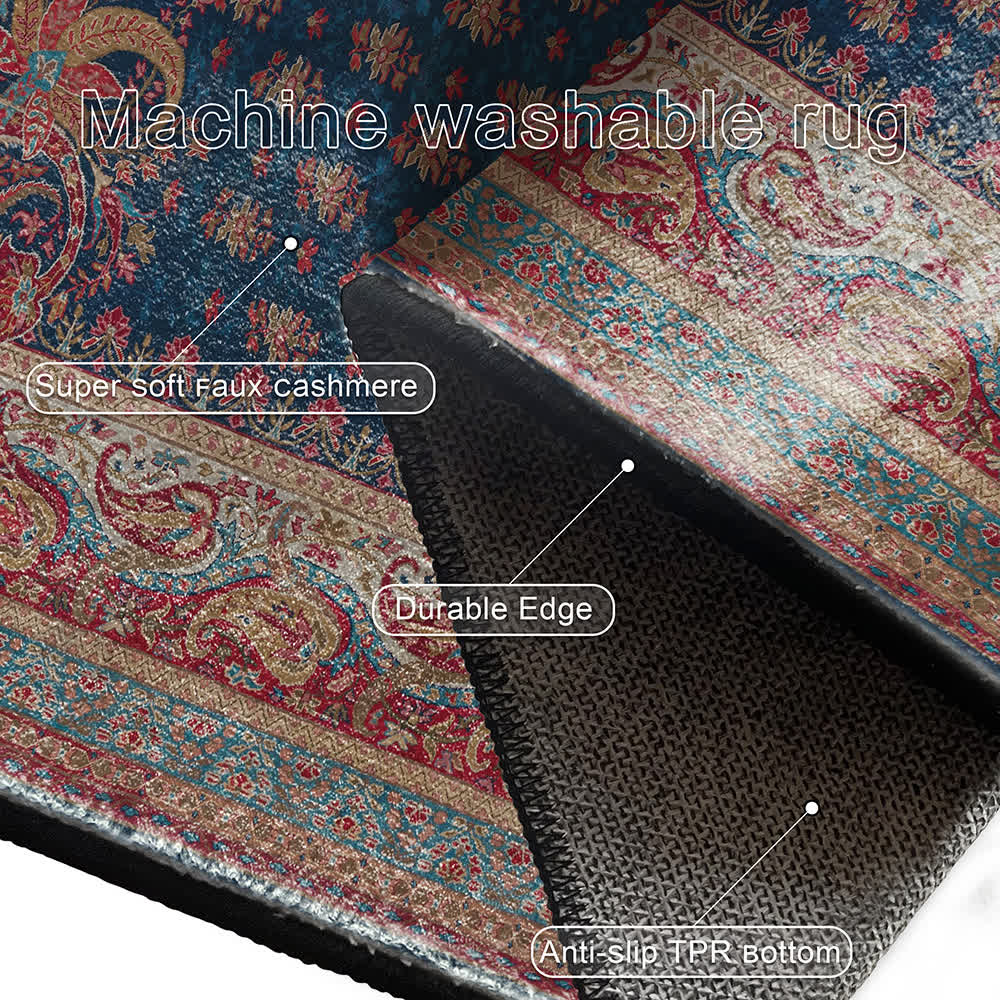 Retro Paisley Soft Anti-slip Indoor Outdoor Rug