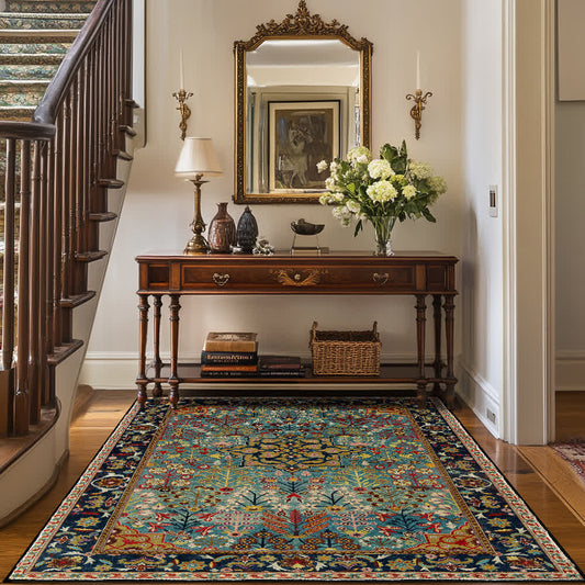 Bohemian Floral Anti-slip Indoor Outdoor Rug