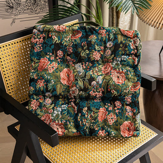 Vintage Peony Soft Floor Chair Cushion