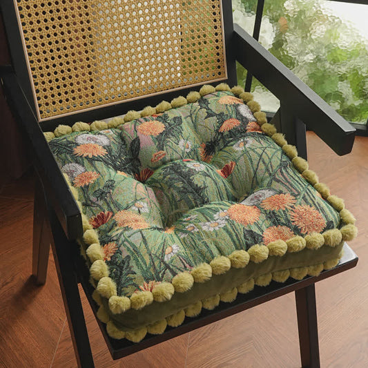 Decorative Floral Soft Floor Chair Cushion