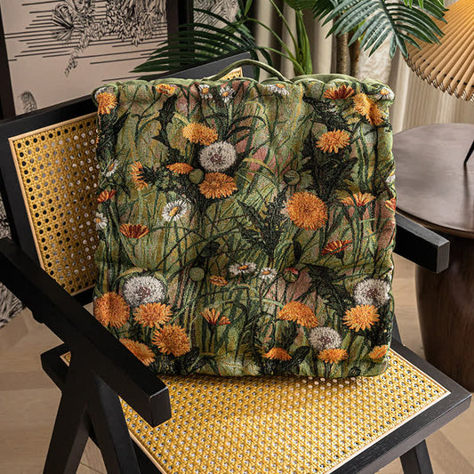 Decorative Floral Soft Floor Chair Cushion