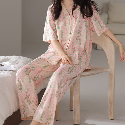 Rural Floral Summer Loungewear Set