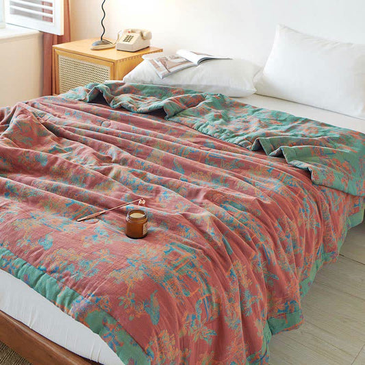 Vintage Pure Cotton Double-layer Summer Reversible Quilt