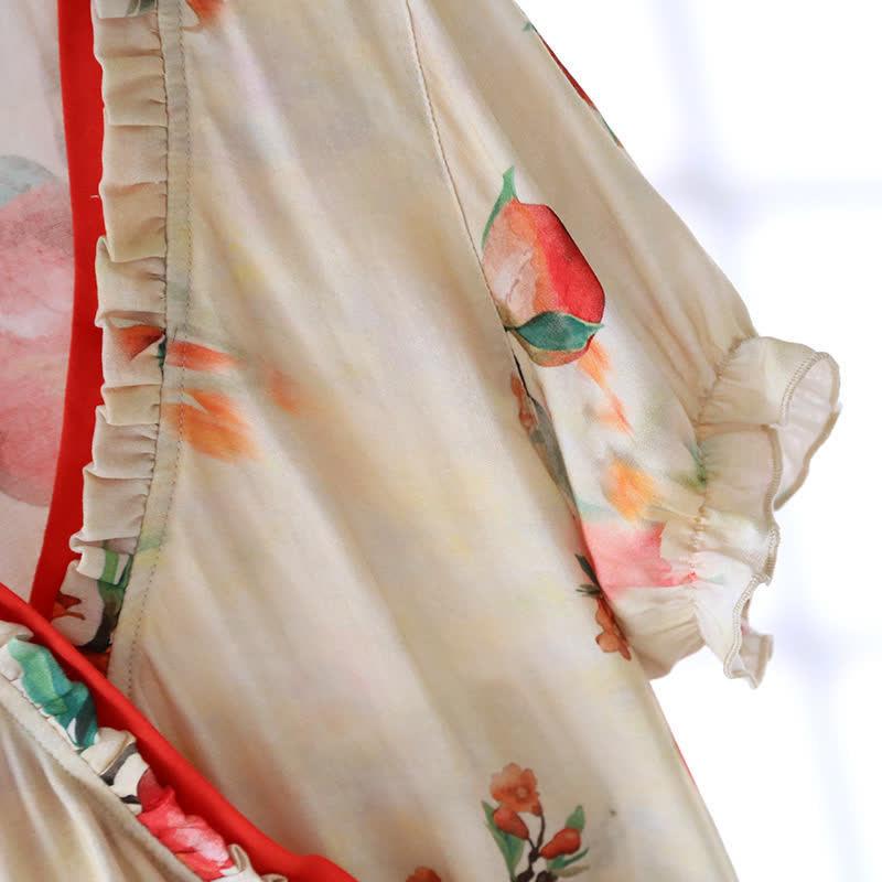 Pomegranate Print Bamboo Cotton Loungewear