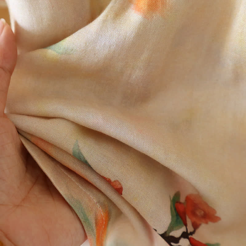Pomegranate Print Bamboo Cotton Loungewear