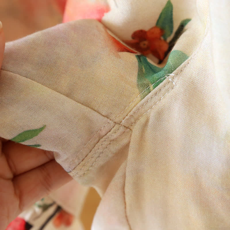 Pomegranate Print Bamboo Cotton Loungewear