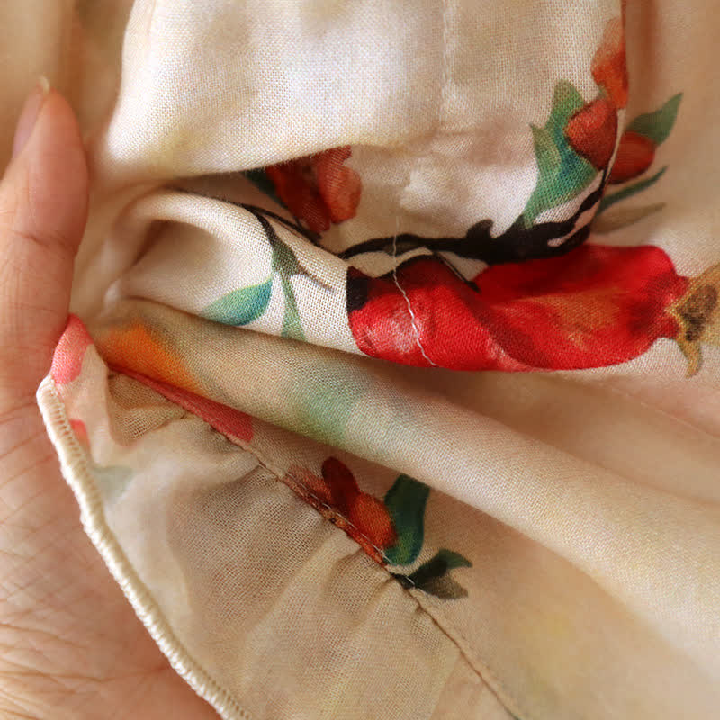 Pomegranate Print Bamboo Cotton Loungewear