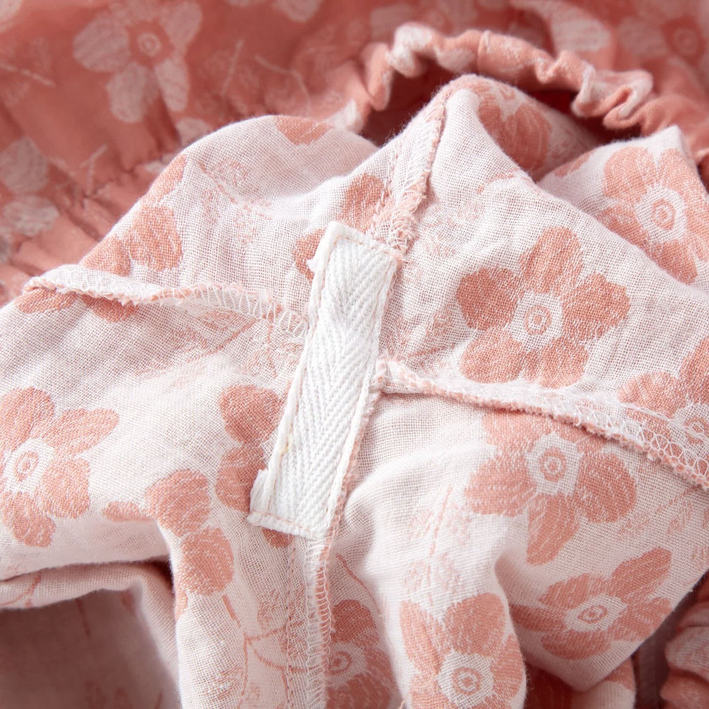 Retro Floral Cotton Yarn-dyed Jacquard Pajama Set