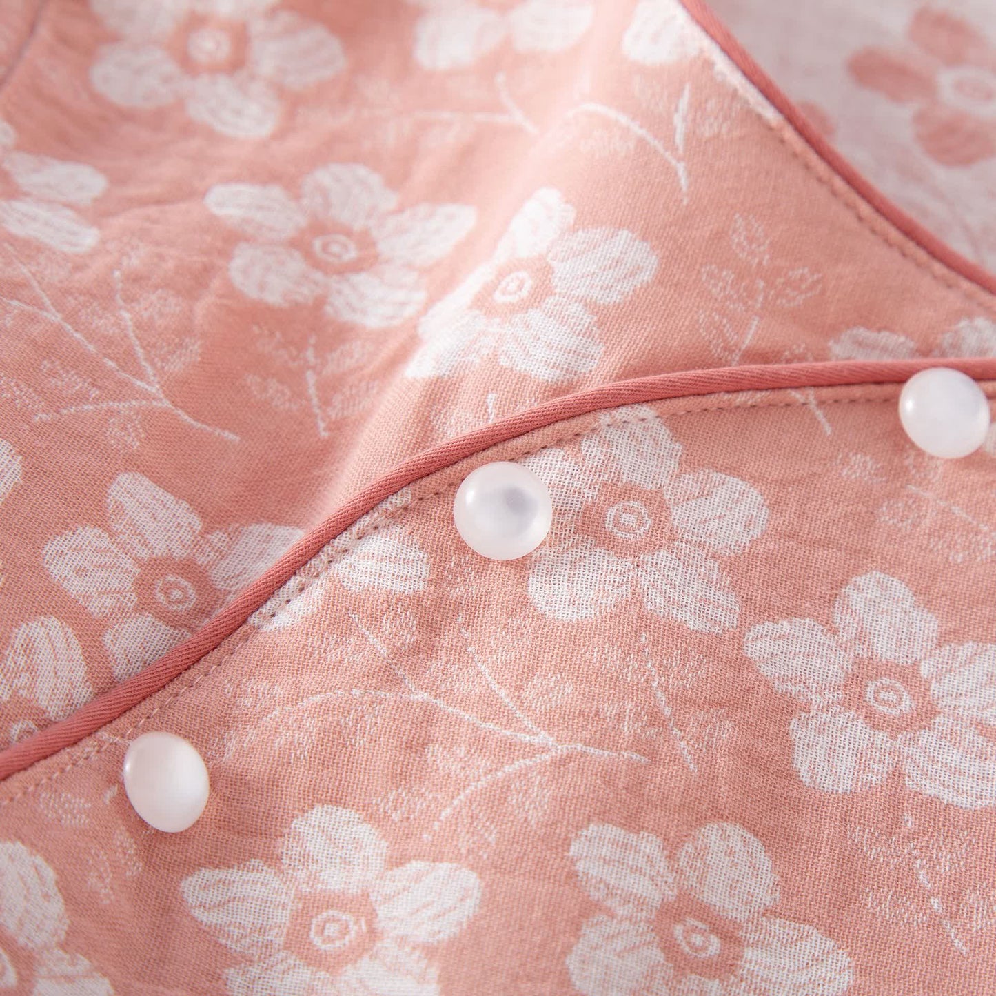 Retro Floral Cotton Yarn-dyed Jacquard Pajama Set