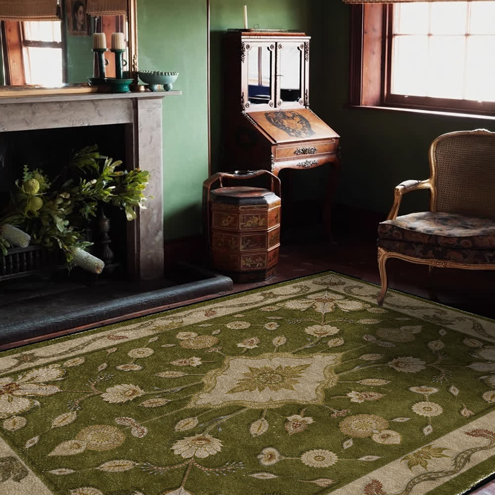 Persian Ethnic Anti-slip Floral Area Rug