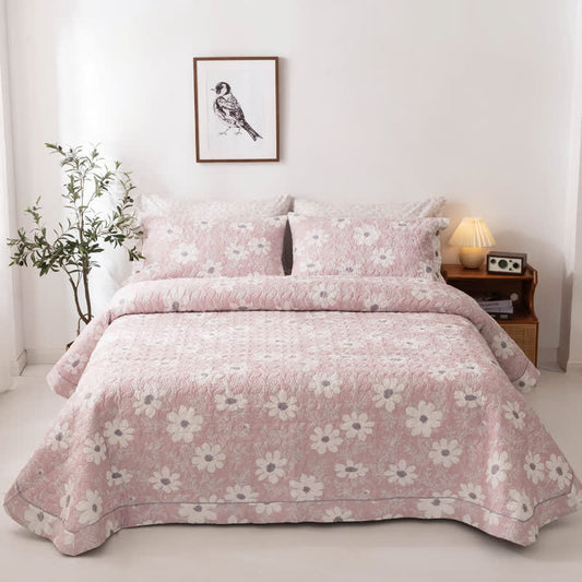 Country Style Floral Cotton Quilt