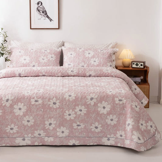 Country Style Floral Cotton Quilt