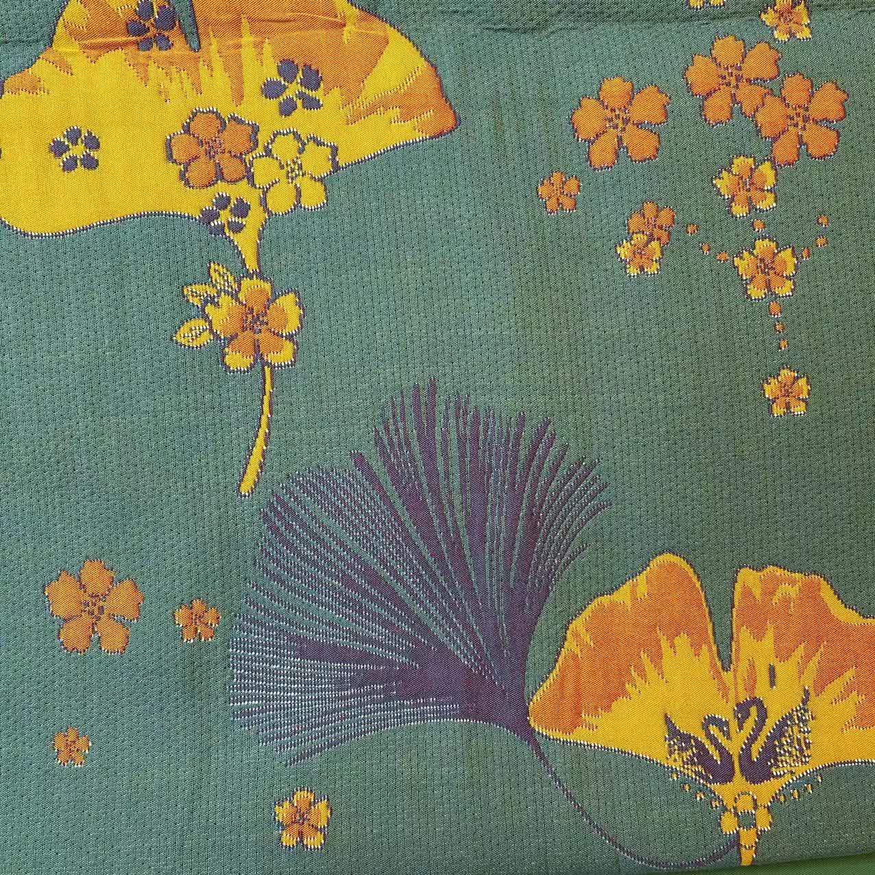 Floral Ginkgo Leaf Cotton Multi-layer Gauze Quilt