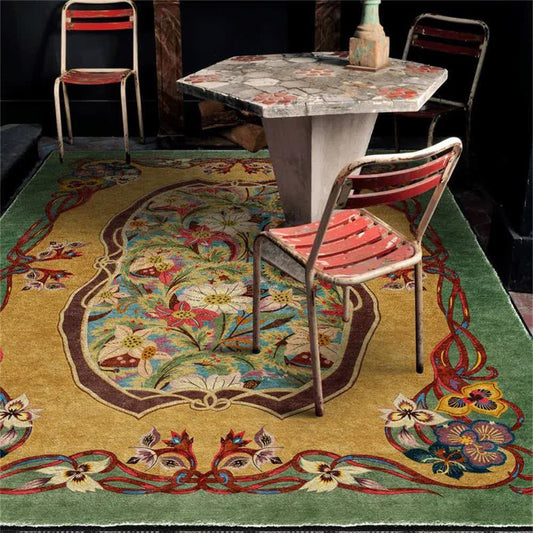 Pastoral Non Slip Indoor Outdoor Area Rug