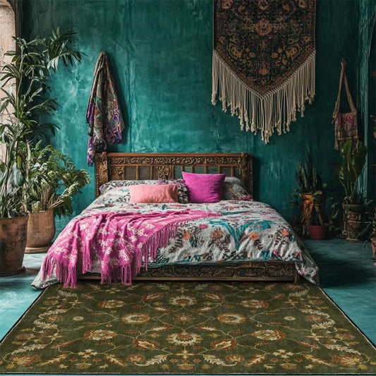 Paisley Floral Anti-slip Indoor Outdoor Rug