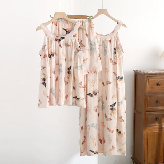 Vintage Butterfly Print Camisole Nightwear