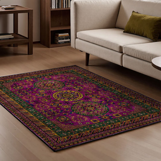 Retro Geometric Anti-slip Area Rug
