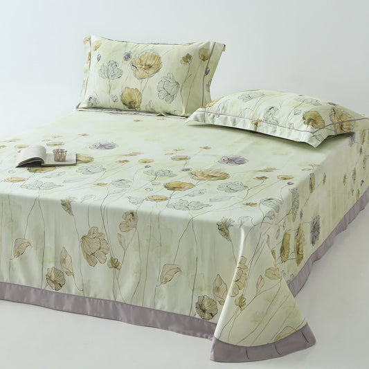 Poppy Print Cool Natural Fiber Bedspread