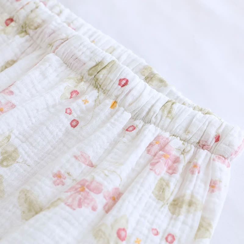 Cherry Blossom Flutter Sleeve Loungewear Set