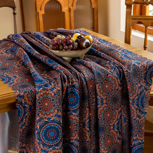 Bohemian Mandala Waterproof Wear-resistant Tablecloth