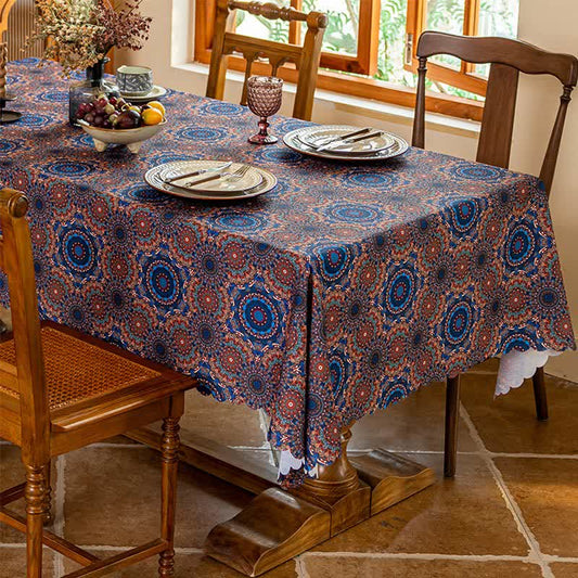 Bohemian Mandala Waterproof Wear-resistant Tablecloth