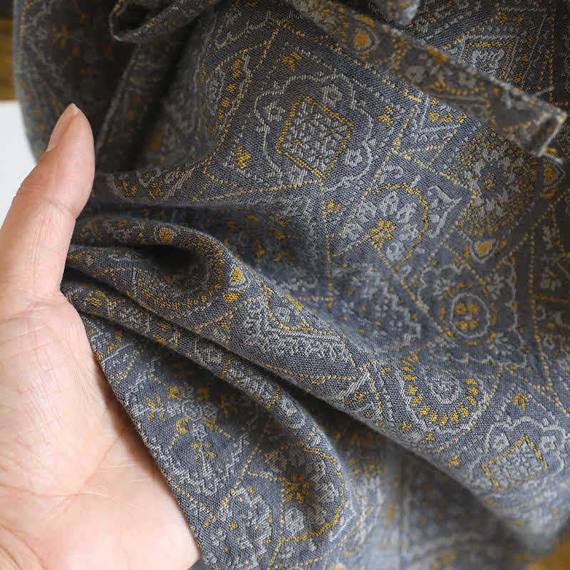 Unisex Japanese Kimono Geometric Pajama Set