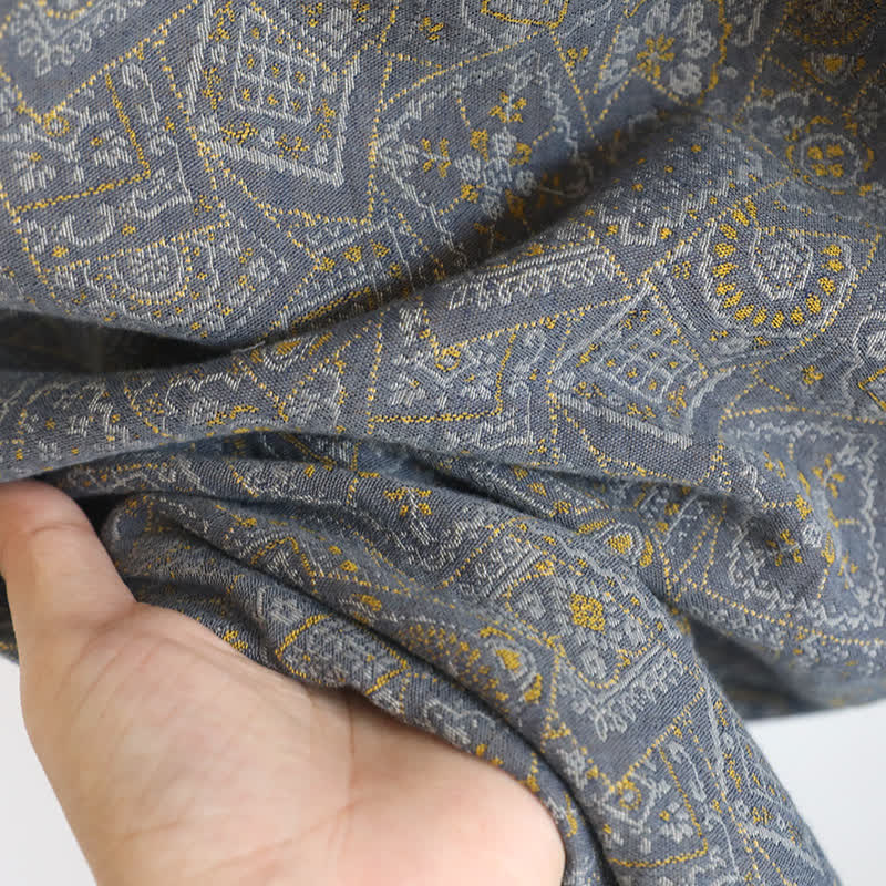 Unisex Japanese Kimono Geometric Pajama Set