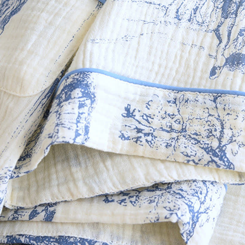 Toile Print Cotton Gauze Nightwear Set