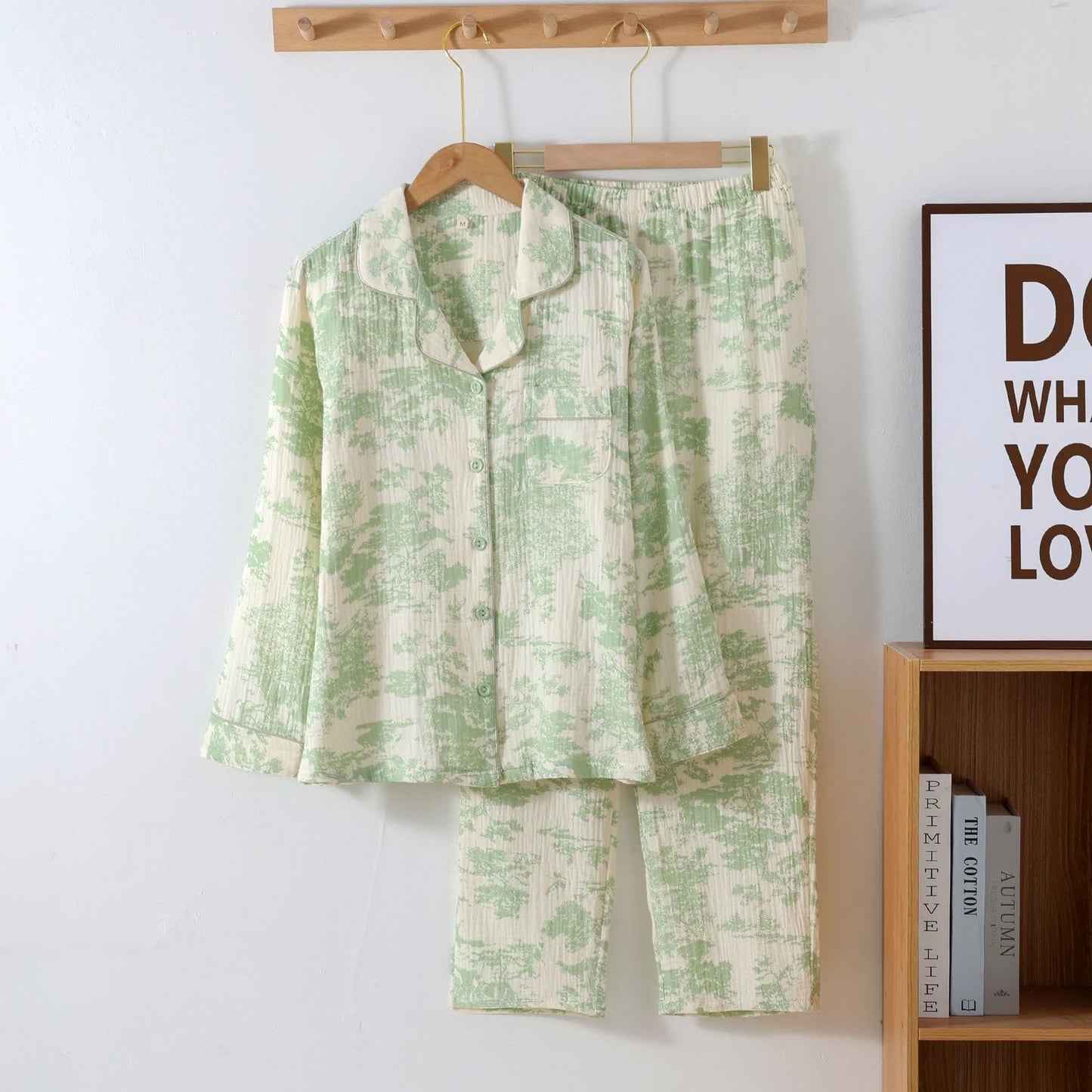 Scenic Toile Cotton Gauze Loungewear Set