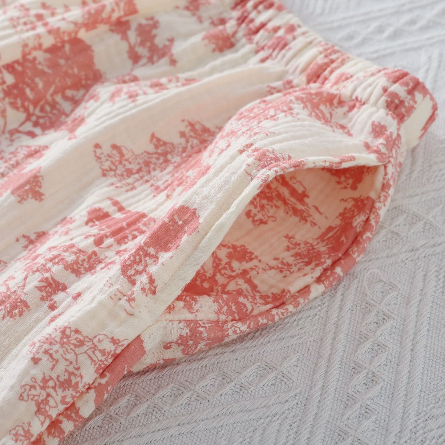 Scenic Toile Cotton Gauze Loungewear Set