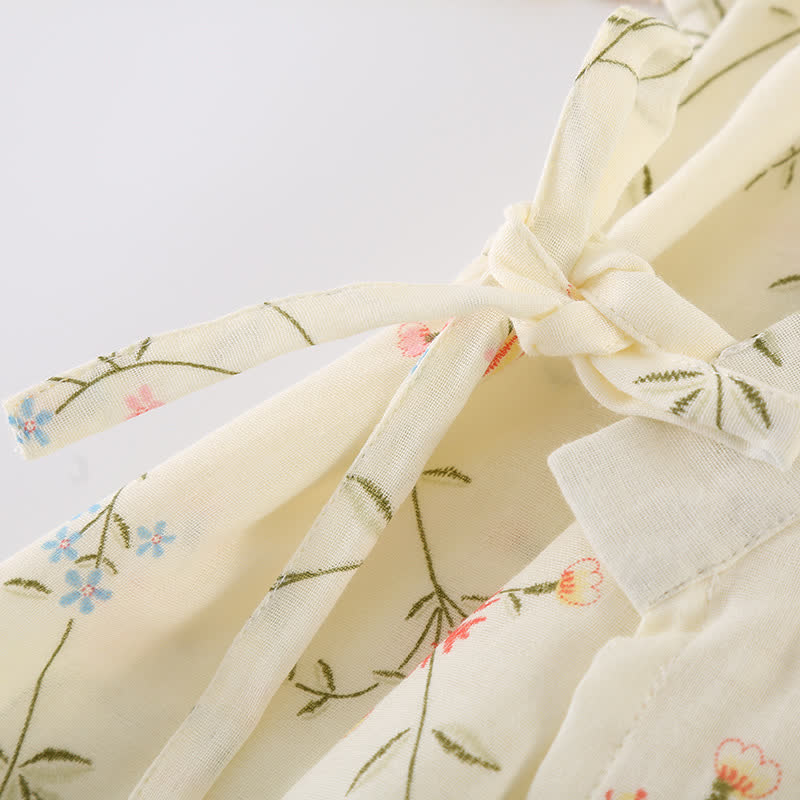 Floral Cotton Gauze Kimono Loungewear Robe