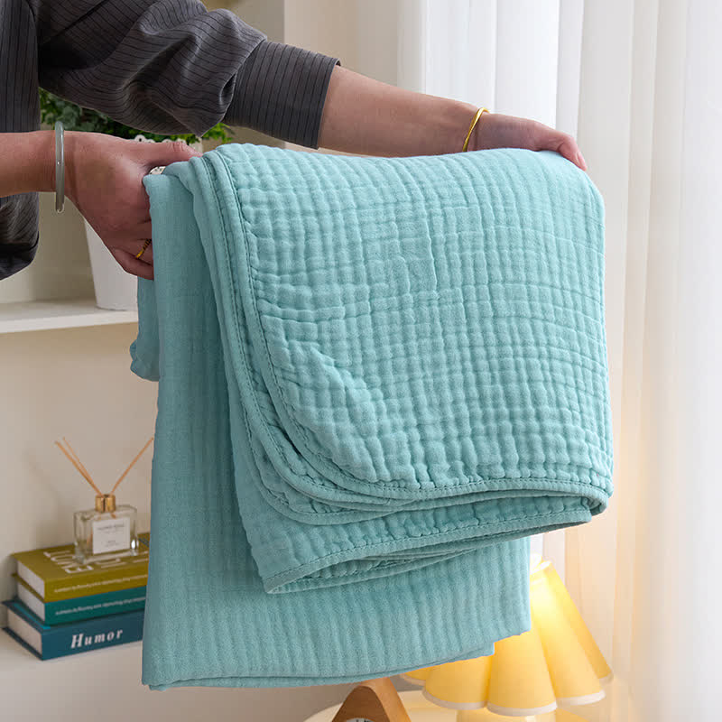Solid Color Cotton Gauze Quilt