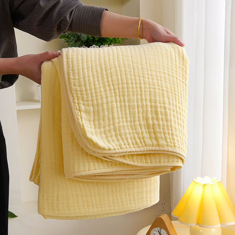 Solid Color Cotton Gauze Quilt