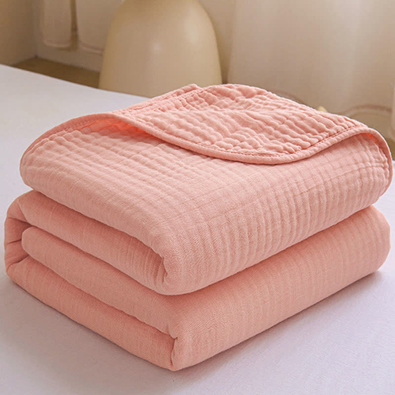 Solid Color Cotton Gauze Quilt
