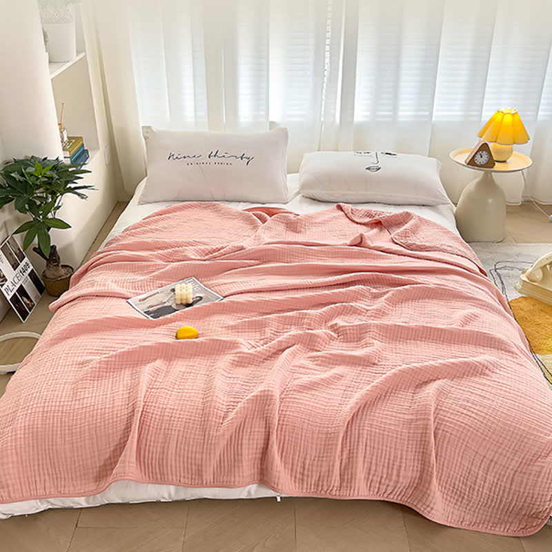 Solid Color Cotton Gauze Quilt