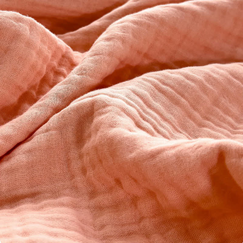 Solid Color Cotton Gauze Quilt