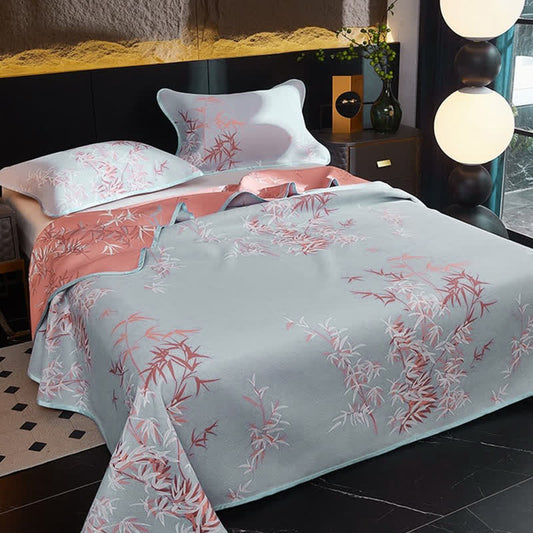 Cooling Reversible Rural Bamboo Coverlet