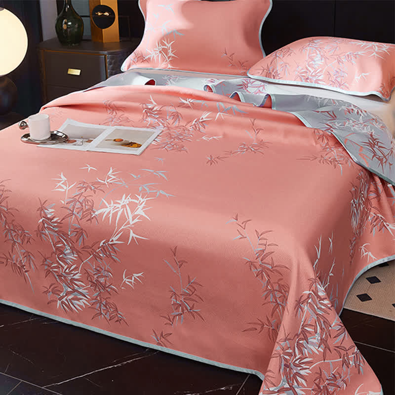 Cooling Reversible Rural Bamboo Coverlet