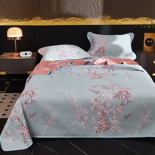 Cooling Reversible Rural Bamboo Coverlet