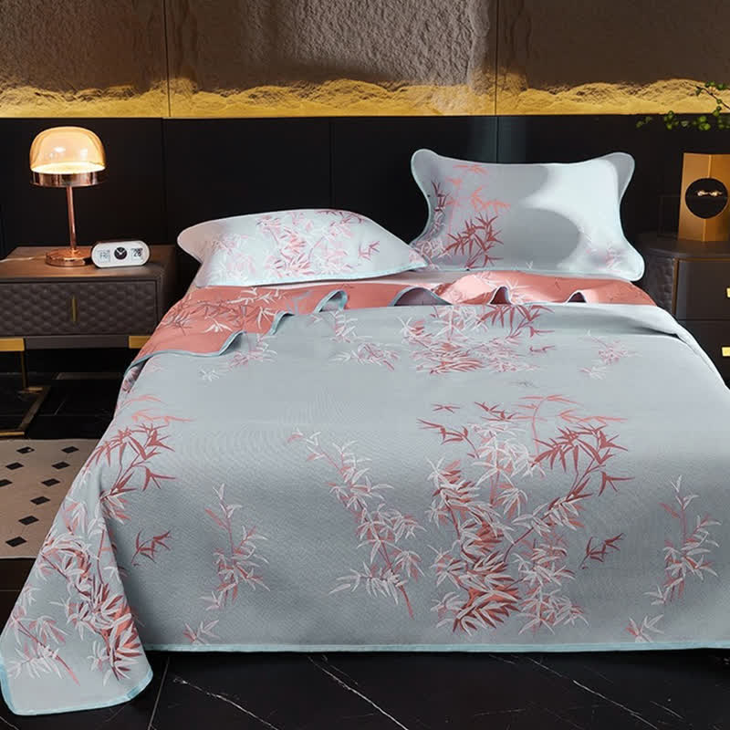 Cooling Reversible Rural Bamboo Coverlet