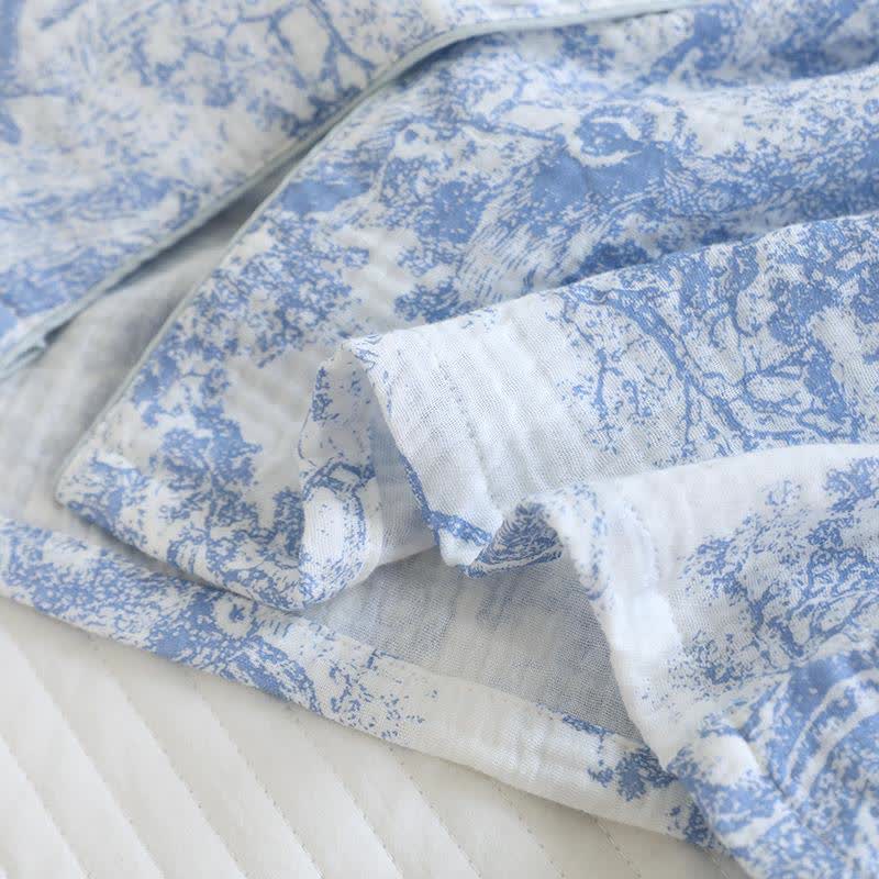 Tiger Tree Print Cotton Loungewear Set